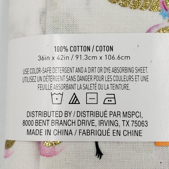 New Loops & Threads One Yard Fabric Cotton Sparkle Unicorns - Picture 8 of 9